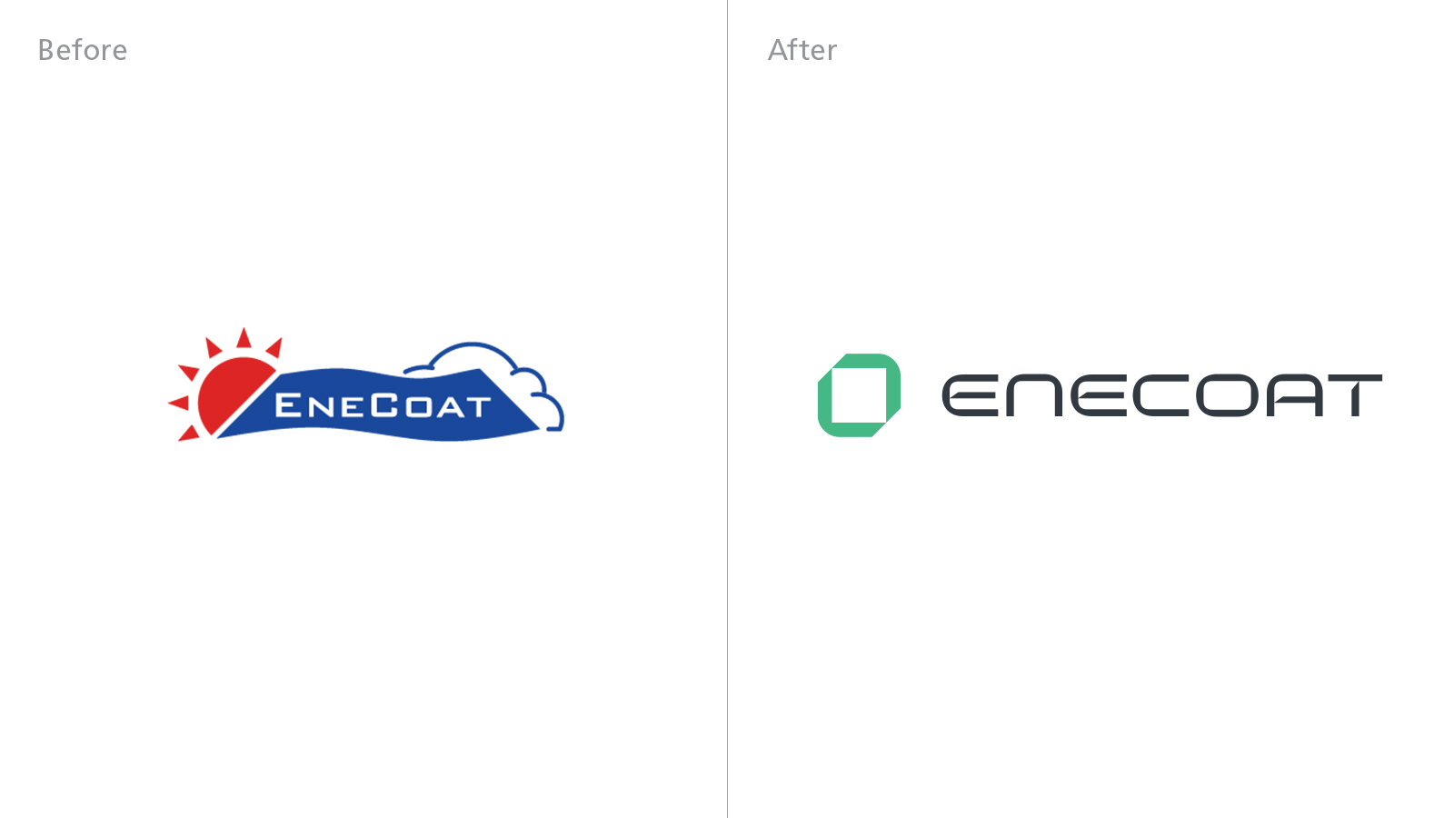 旧ロゴと新ロゴの比較画像